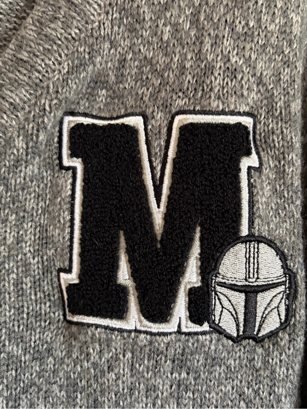 Disney Her Universe Star Wars Sweater Mandalorian Grogu Grey Cardigan Size 1X - Picture 10 of 10